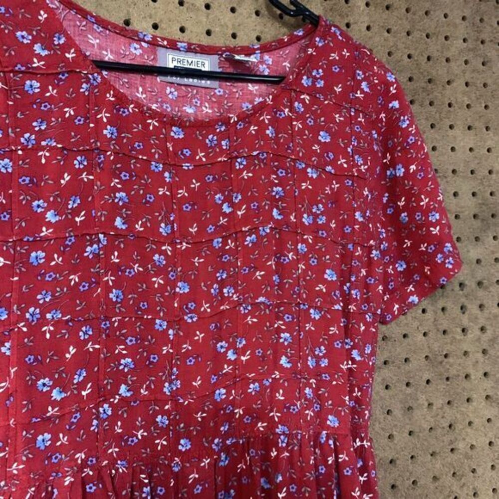 Vintage Dress Maxi 90s‎ Y2k Premier International Dainty Floral Cottage Modest M